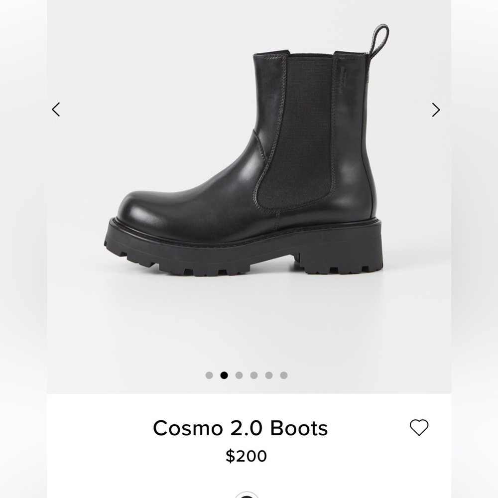 EUC Vagabond COSMO 2.0 Chelsea Black Chunky Boots Size 5 - Picture 2 of 12